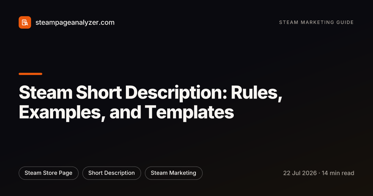Steam Short Description: Rules, Examples, and Templates